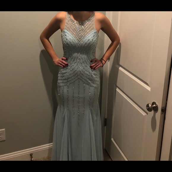 Light blue Prom Dress - Picture 1 of 4